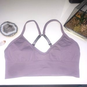 Lilac sports bra from Lululemon